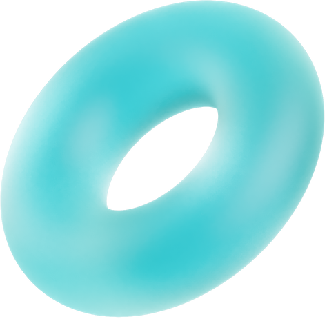 3D Frosted Glass Torus 